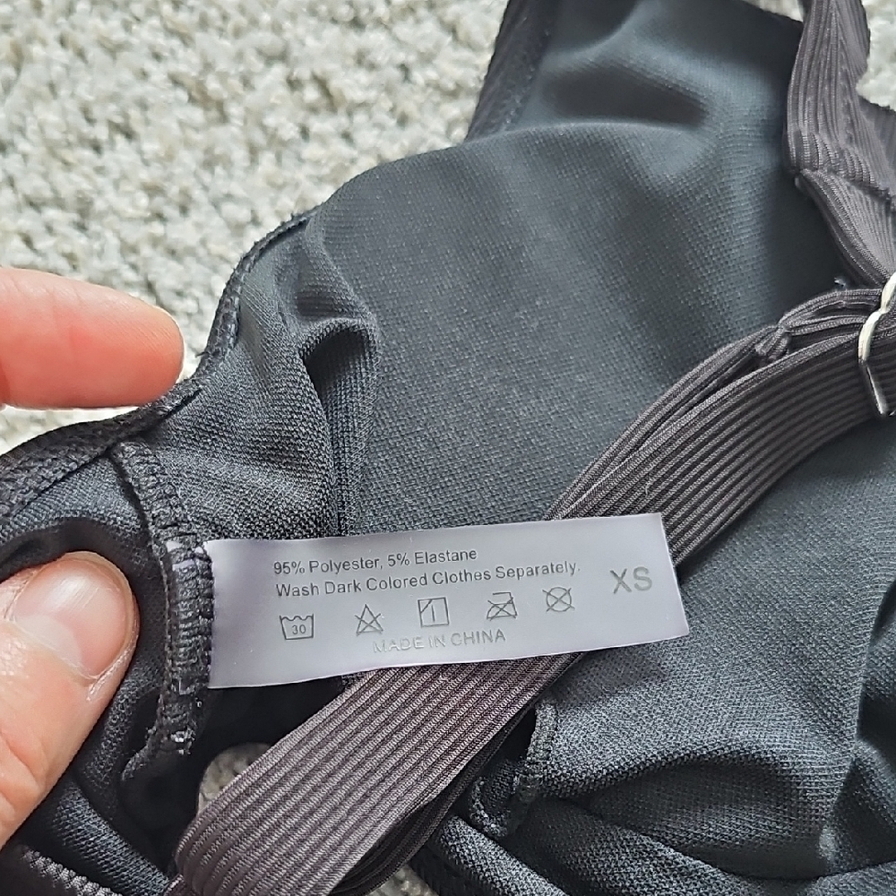 Cupshe Black Scallop Edge Bikini Set - Picture 2 of 3